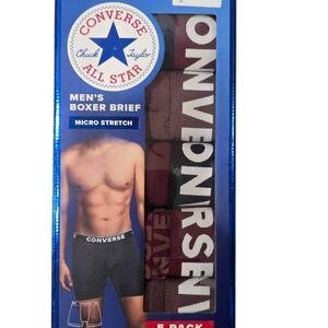 Converse 5-PK Logo Band Micro Stretch Boxer Briefs